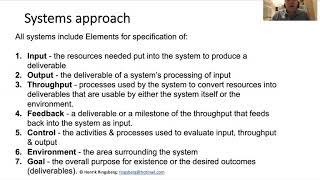 Systems approach [upl. by Enilarac]