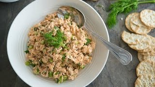 Salmon Salad Recipe  My Favorite Picnic Food [upl. by Gunning]