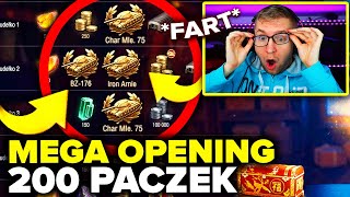 NAJWIĘKSZY OPENING  200 PACZEK W WOT [upl. by Vary]