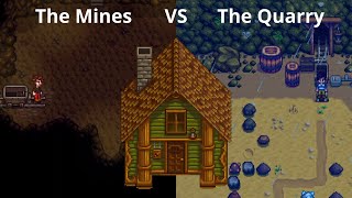 Which way is faster to the Adventurers Guild The mines vs Quarry [upl. by Rhyne982]