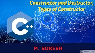 15042021 C Constructor and Destructor Types of Constructors Example programs [upl. by Hnamik]