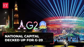 Delhi decorated for G20 Summit Watch visuals here [upl. by Suhploda]