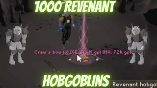 Loot from 1000 Revenant Hobgoblins INSANELY LUCKY LOOT 50M [upl. by Arais]