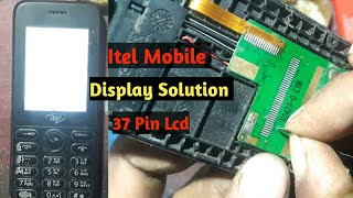 itel 37 pin white display jumper  itel keypad mobile white display solution [upl. by Aneerbas]