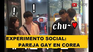 Experimento social Pareja gay en Coreasub español [upl. by Yllrebmik]