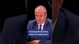 Échange tendu entre Gabriel Attal et le rapporteur gabrielattal shortvideo macron lepen lfi [upl. by Virgy]