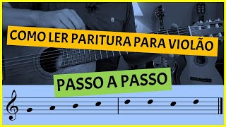 PARTITURA PARA VIOLÃO  LEITURA FÁCIL PARA INICIANTES [upl. by Ieppet335]