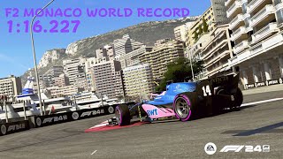 F1 24  F2 MONACO WORLD RECORD  Setup  116227  KARL24 [upl. by Brozak63]