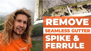 Taking Off Old Gutters With Spike amp Ferrule [upl. by Resarf]