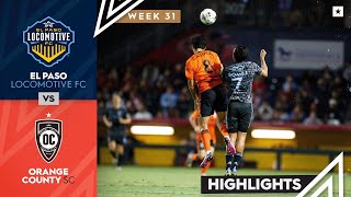 El Paso Locomotive FC vs Orange County SC  Game Highlights  10082022 [upl. by Mariellen]