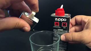 Zippo Lighter Fuel Fill and Refill Tutorial [upl. by Damon]