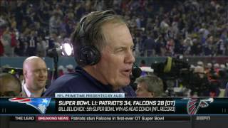 Super Bowl 51 Postgame Interview with Bill Belichick and Chris Berman [upl. by Kathi]