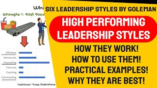 Leadership Styles  the six leadership styles you need Daniel Goleman Leadership Styles based on EI [upl. by Greiner507]