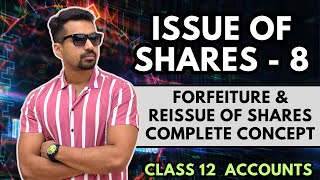 Forfeiture amp reissue of shares CONCEPT  Issue of Shares  8  Class 12 Accounts 202425 [upl. by Eilsew555]