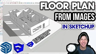 FLOOR PLANS FROM IMAGES in SketchUp Pro Updated for 2021 Getting Started with SketchUp Pro Ep 4 [upl. by Esidnac]