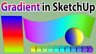 Gradient Color In SketchUp [upl. by Rosenquist]