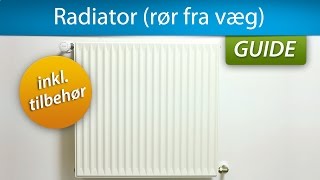 Montering af en radiator rør fra væg [upl. by Oniram]