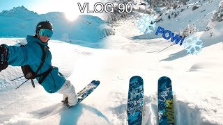 Powder skiing  VLOG 90 [upl. by Irtimd]