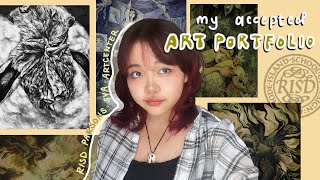 ACCEPTED college portfolio amp tips  risd parsons sva artcenter ✧ [upl. by Dolloff399]