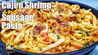 Creamy Cajun Shrimp and Sausage Pasta [upl. by Bork]