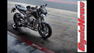 2017 Triumph Street Triple 765 RS First Test  Cycle News [upl. by Yssac]