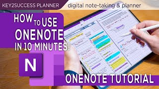 OneNote Basics Tutorial Note taking Digital Planning [upl. by Divad]