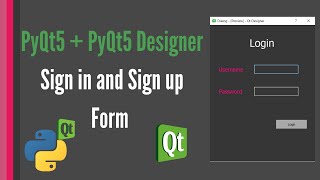 PyQt5 QtDesigner Login and Signup Forms tutorial for COMPLETE beginners [upl. by Bonnette405]