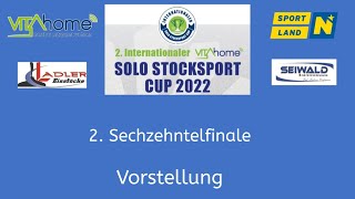 2 Internationaler VITAhome Solo Stocksport Cup 2022  Vorstellung Herren [upl. by Micah]