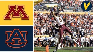 18 Minnesota vs 12 Auburn Highlights  2020 Outback Bowl Highlights  College Football [upl. by Manwell]