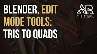 Blender  Tris to quads edit mode tool explained [upl. by Bubb]