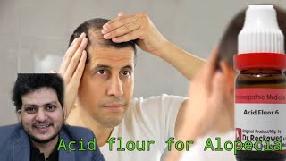 Homeopathic medicine flouricum Acidum for alopecia  Live Dr kirti Vikram [upl. by Nagoh]