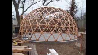 Geodesic Dome Building in a Minute and a Half [upl. by Airegin]