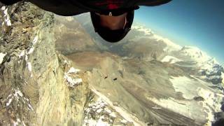 Joby Ogwyn Jeb Corliss and Jeff Nebelkopf fly around the Matterhorn [upl. by Milak940]