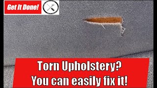 Easily repair a ripped or torn car upholstery [upl. by Goldi]