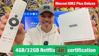 🔵 Mecool KM2 Plus Deluxe  أقوى بوكس لسنة 2024 مع شهادة نتفليكس ومدعومة من جوجل [upl. by Herold303]