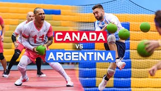 Canada vs Argentina Match Highlights  2019 World Dodgeball Championships  Day 2 [upl. by Porush]