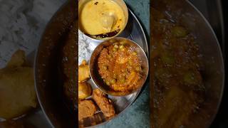 Kadhi chawal thali shorts youtubeshorts food [upl. by Delfine]