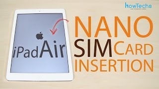 Apple iPad Air  How to change the SIM card [upl. by Viole]