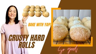 CRUSTY HARD ROLLS BAKEWITHYAPI [upl. by Ahsimed90]