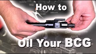 How To Oil A Bolt Carrier Group BCG [upl. by Natlus242]