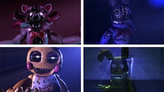 Ultimate Custom Night All Voice Lines SFM Five Nights at Freddys [upl. by Coshow]