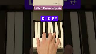 How to play Fallen Down Reprise on Piano PART 4 [upl. by Hilar]