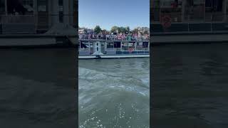 Seine River Cruise Paris France france travel trending cruise parisolympics2024 paris [upl. by Aynosal800]