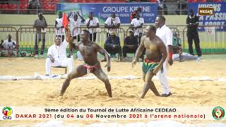 3eme Combat Ordinateur Senegal vainqueur du 100 kg Bourkina  Tournoi CEDEAO Dakar 2021 [upl. by Annaet]