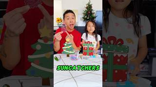 DIY Christmas Suncatchers Window Craft Art Challenge with Sassy Gwen🎄🎁 shorts artchallenges [upl. by Nishi293]