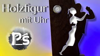 Holzfigur mit Uhr [upl. by Sorilda547]