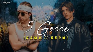 Irama Rkomi  5 GOCCE LyricsTesto [upl. by Lehsar]