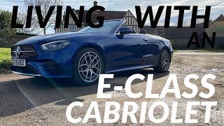 Living with a MercedesBenz EClass Cabriolet  2021 EClass facelift in depth review [upl. by Housum]