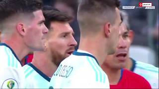 Messi red card vs Chile  060719  Copa 2019 [upl. by Ihc]