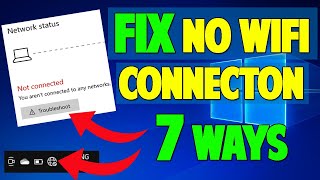 No Wifi Networks Found in Windows 10  7 WAYS TO FIX [upl. by Bolitho]